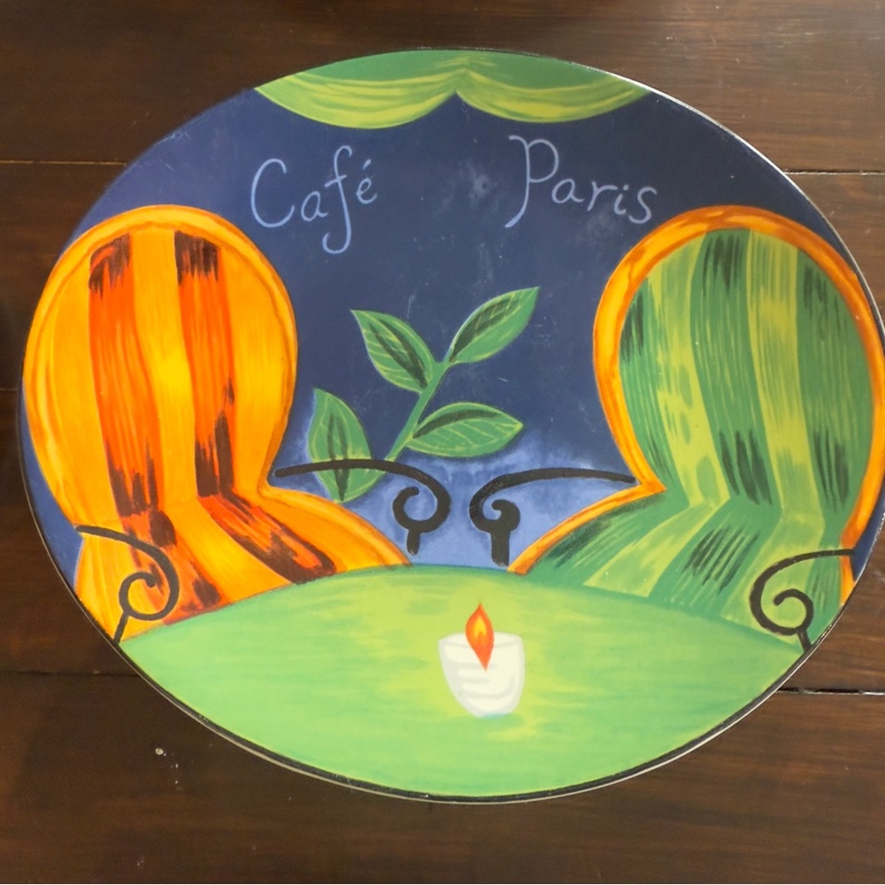 4 Sango Cafe Paris 8.5” Salad Desert Plates Excellent Set Of 4 Retired